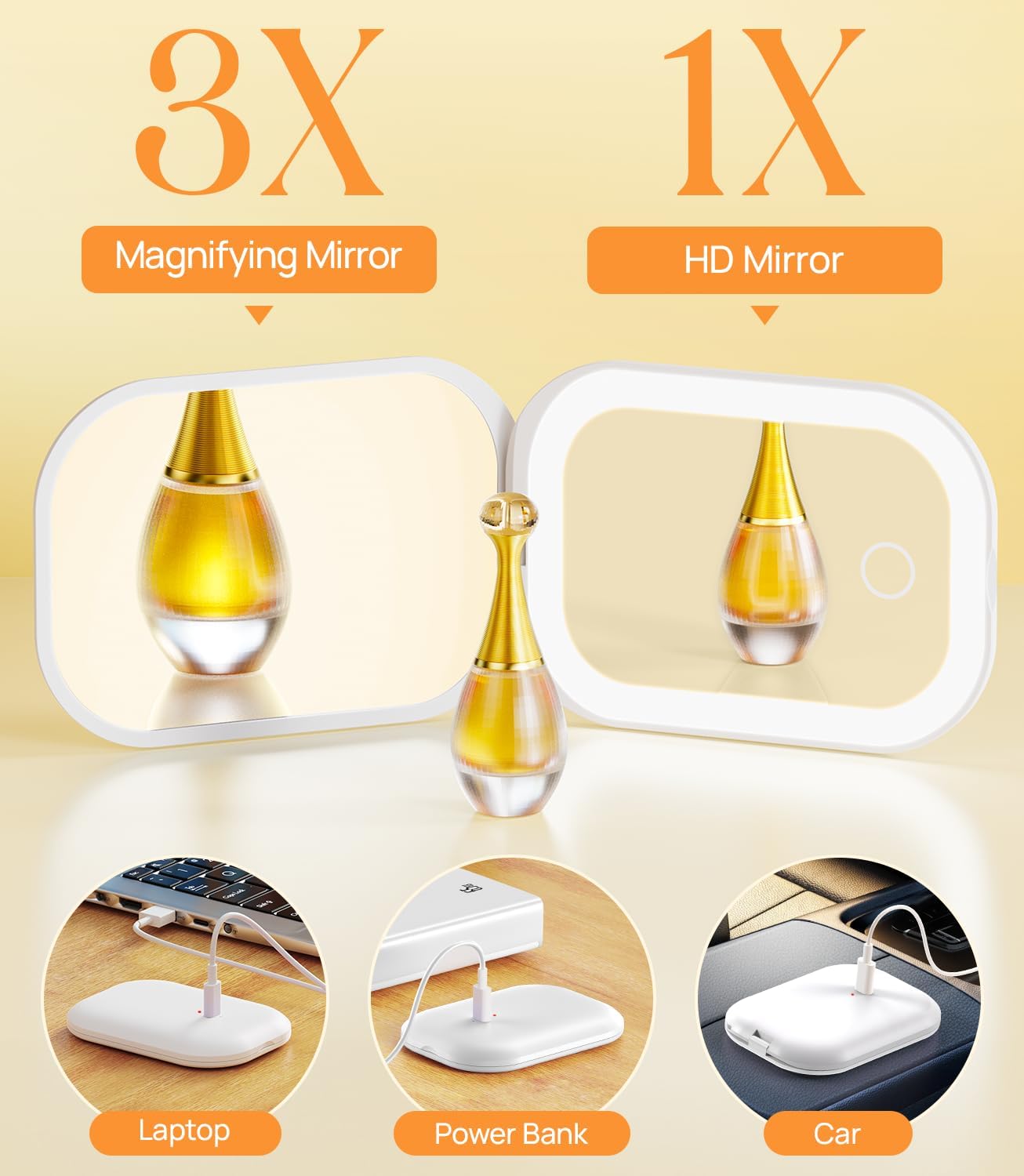 Sensess®Makeup Mirror with Light