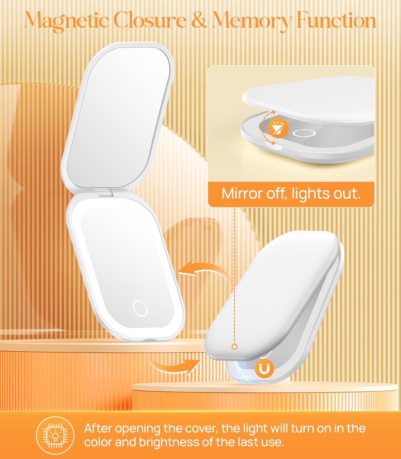 Sensess®Makeup Mirror with Light